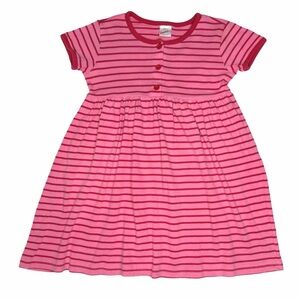 Hanna Andersson Pink And Red Stripe Playdress